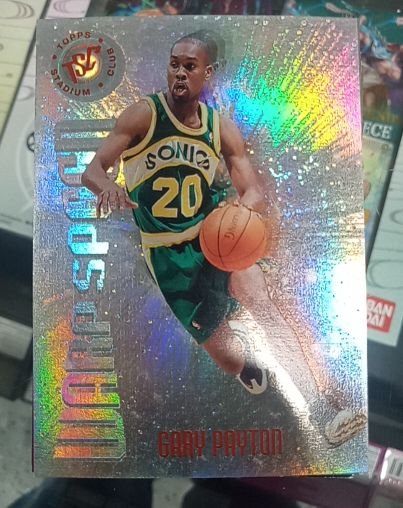 1995-96 Topps Stadium Club Warp Speed #WS3 Gary Payton — front