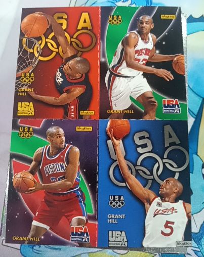 1996 SkyBox USA Basketball Quads #Q2 Grant Hill — front