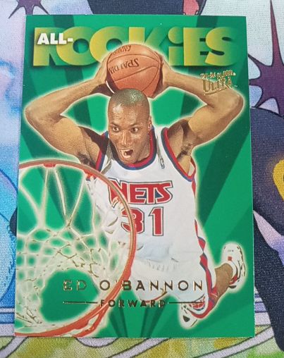 1995-96 Fleer Ultra All-Rookies #5 Ed O'Bannon — front