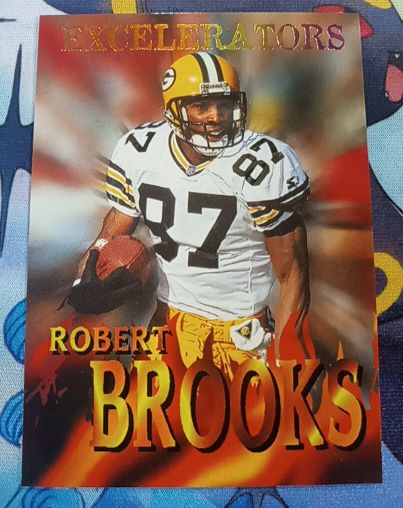 1996 SkyBox Impact Excelerators #1 Robert Brooks — front