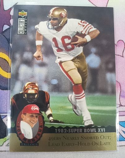 1995 Upper Deck Collector's Choice #MT8 Joe Montana Trilogy — front
