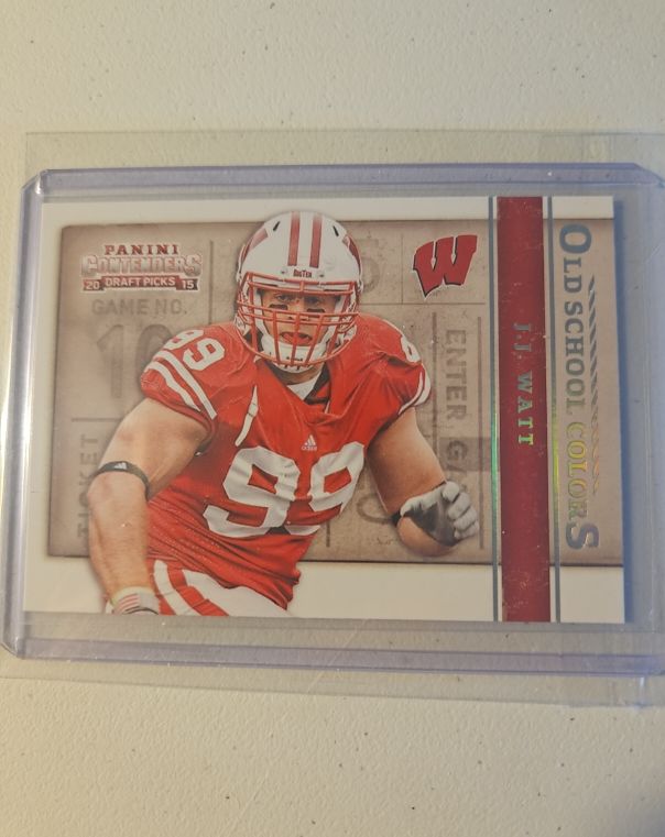 2015 Panini Contenders Draft Picks Old School Colors J.J. Watt — front