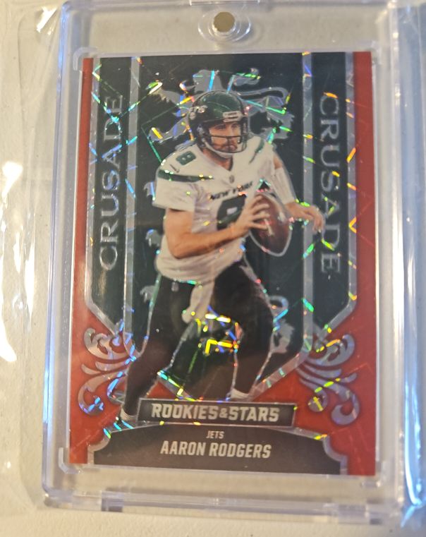 2023 Panini Rookies & Stars Crusade Red Plaid #CR-18 Aaron Rodgers — front