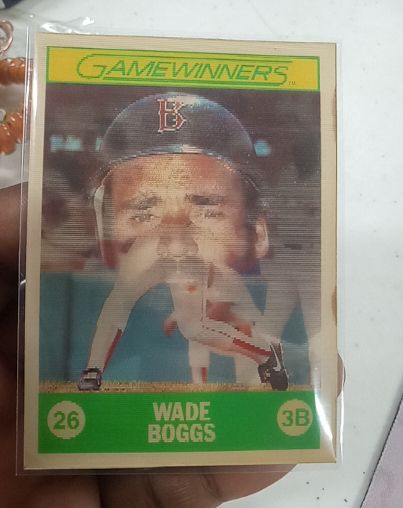 1988 Sportflics Gamewinners #26 Wade Boggs — front