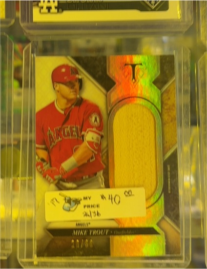 2024 Topps Mike Trout Game Used Bat Relic — front