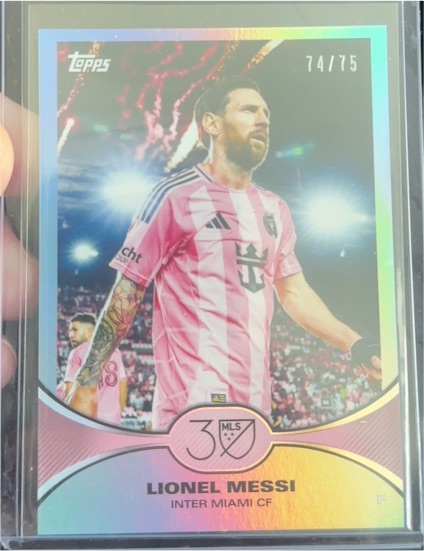 2025 Topps MLS 30th Anniversary #22 Lionel Messi Inter Miami CF — front