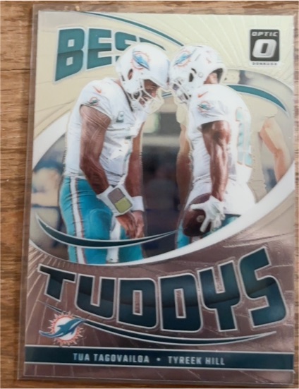 2024 Donruss Optic #1 Tua Tagovailoa / Tyreek Hill Best Tuddys — front
