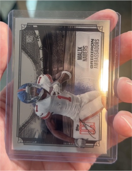 2024 Topps Signature Class #GA-6 Malik Nabers Gridiron Ambassadors — front