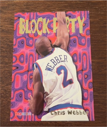 1995-96 NBA Hoops #23 Chris Webber Block Party — front