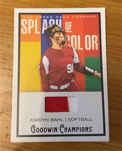 2025 Upper Deck Goodwin Champions Splash of Color #SM-JB Jordyn Bahl — front