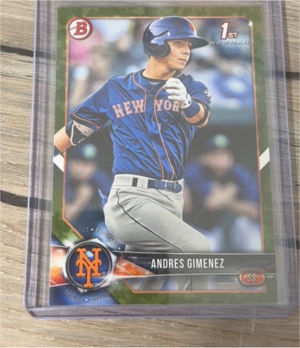2018 Bowman #BP72 Andres Gimenez — front