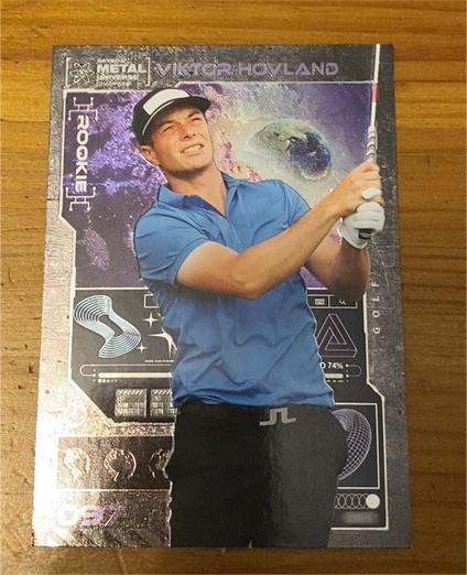 2023 Skybox Metal Universe Champions #097 Viktor Hovland — front