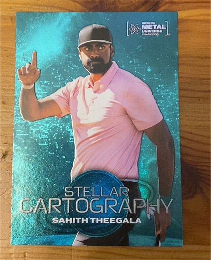 2024 SkyBox Metal Universe Champions #115 Sahith Theegala — front