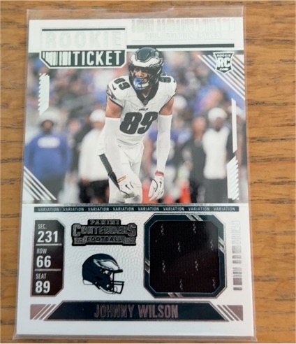 2024 Panini Contenders Rookie Ticket Patch #RTS-JWN Johnny Wilson — front