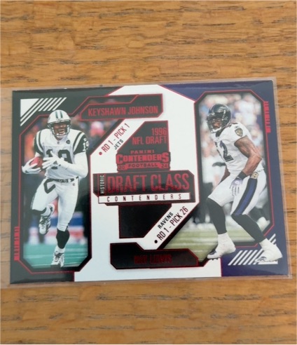 2024 Panini Contenders Draft Class #16 Keyshawn Johnson / Ray Lewis — front