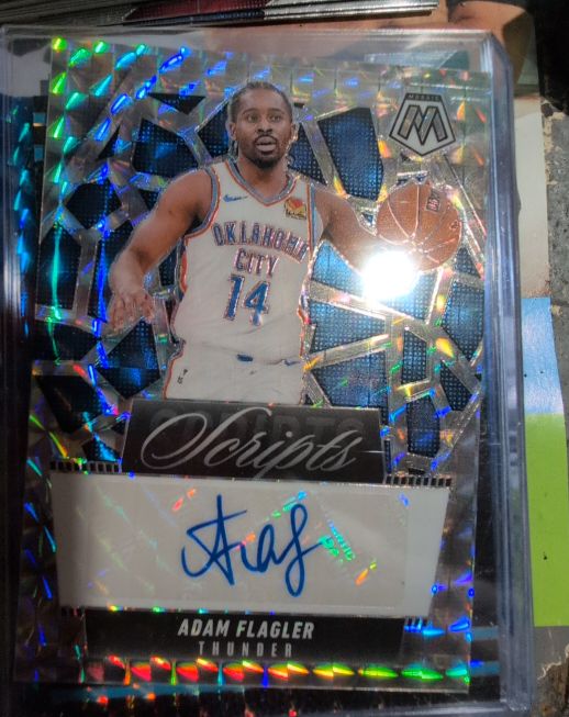 2024-25 Panini Mosaic #MS-FLG Adam Flagler Scripts Mosaic Auto — front
