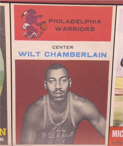 1961 Fleer #8 Wilt Chamberlain — front