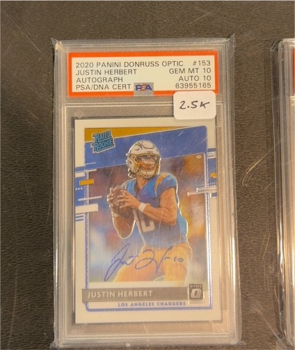2020 Panini Donruss Optic #153 Justin Herbert — front