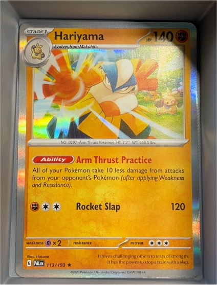 2023 Pokémon TCG Paldea Evolved #113 Hariyama — front