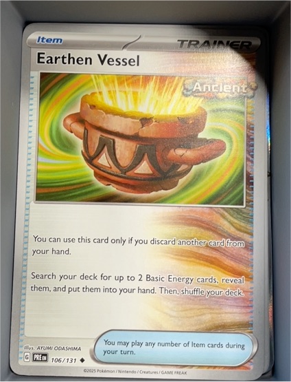 2025 Pokémon Prismatic Evolutions #106 Earthen Vessel — front