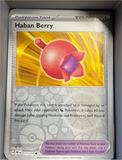 2025 Pokémon SV: Prismatic Evolutions #111 Haban Berry — front