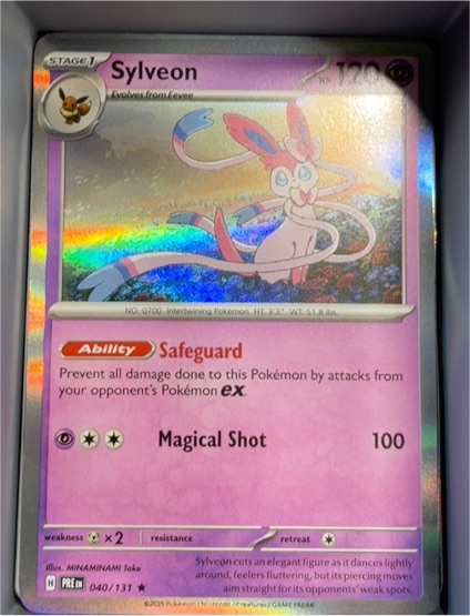 2025 Pokemon Prismatic Evolutions #040 Sylveon — front