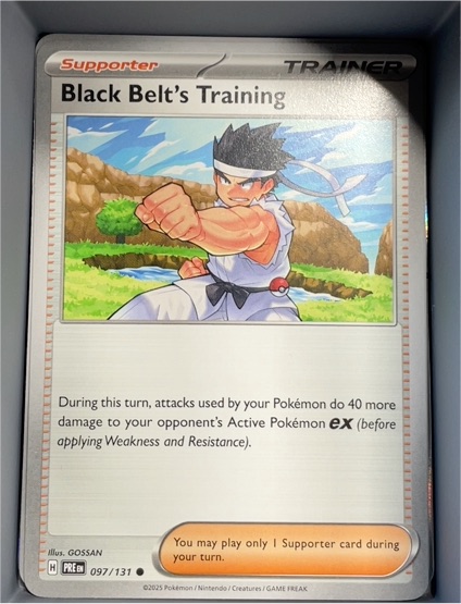 2025 Pokémon Scarlet & Violet Prismatic Evolutions #097 Black Belt's Training — front