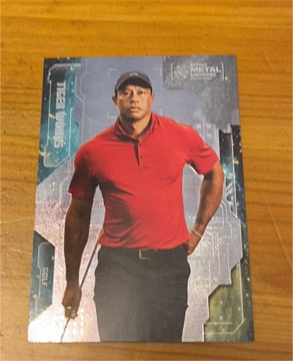 2024 SkyBox Metal Universe Champions #2 Tiger Woods — front
