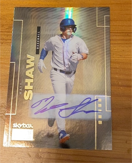 2024 Skybox Metal Universe #S-40 Matt Shaw — front