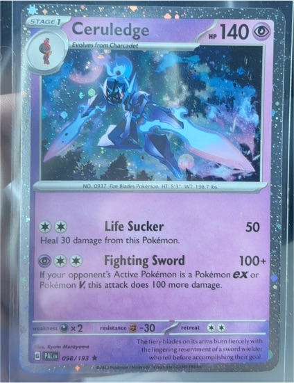 2023 Pokémon TCG Scarlet & Violet Paldea Evolved #098 Ceruledge — front