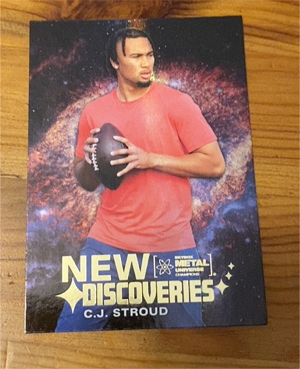 2024 SkyBox Metal Universe Champions #ND-10 C.J. Stroud New Discoveries — front