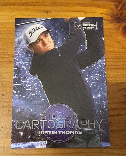 2024 SkyBox Metal Universe Champions #110 Justin Thomas Stellar Cartography — front