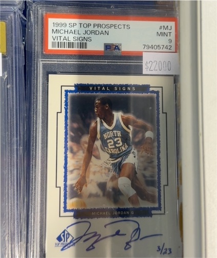 1999 SP Top Prospects #MJ Michael Jordan Vital Signs — front