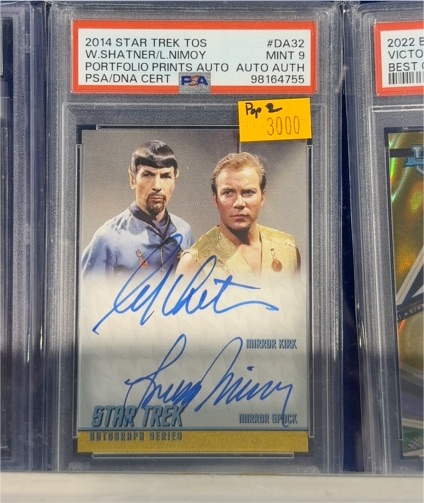 2014 Star Trek TOS #DA32 William Shatner Leonard Nimoy Portfolio Prints Auto — front