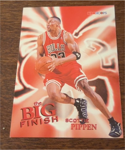 1996-97 NBA Hoops #177 Scottie Pippen The Big Finish — front
