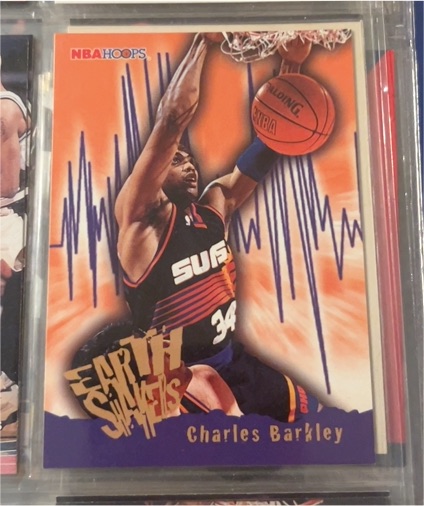 1995-96 NBA Hoops #369 Charles Barkley Earth Shakers — front