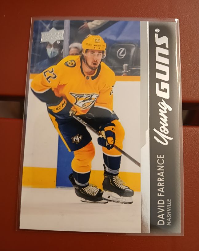 2021-22 Upper Deck Series 2 #468 David Farrance Young Guns — front