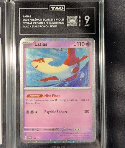 2024 Pokémon Scarlet & Violet Stellar Crown #139 Latias Black Star Promo — front