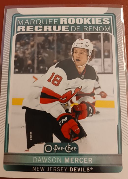 2021-22 O-Pee-Chee #618 Dawson Mercer — front