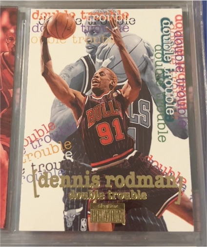 1996-97 SkyBox Premium #276 Dennis Rodman Double Trouble — front