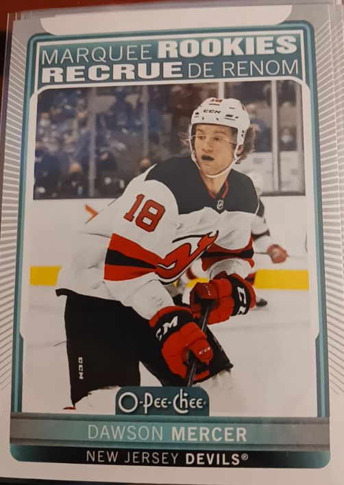 2021-22 O-Pee-Chee #618 Dawson Mercer — front