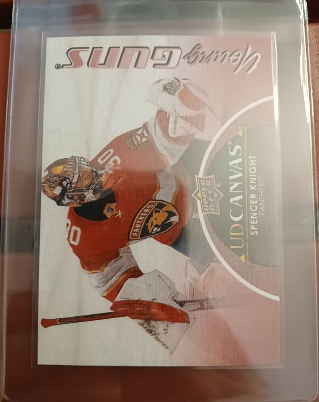 2021-22 Upper Deck Canvas Young Guns #C228 Spencer Knight — front