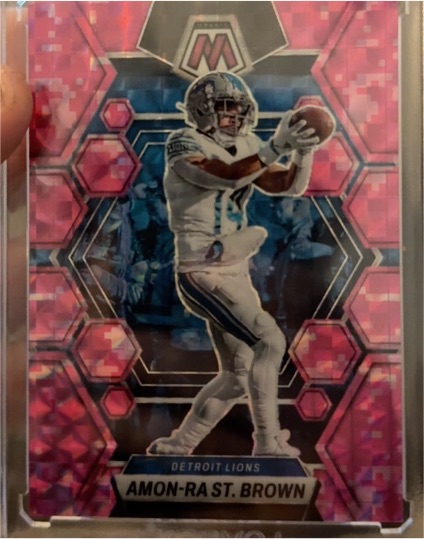 2023 Panini Mosaic #186 Amon-Ra St. Brown — front