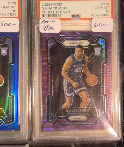2023-24 Panini Prizm #179 GG Jackson II Purple Pulsar — front