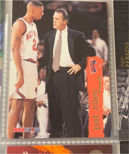 1995-96 NBA Hoops #186 Pat Riley — front