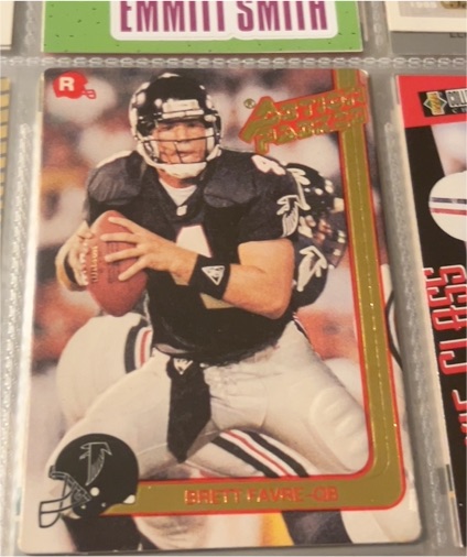 1991 Action Packed #21 Brett Favre Rookie Card — front