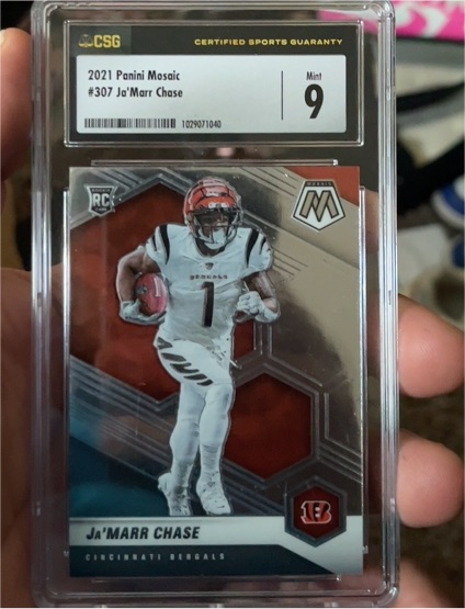 2021 Panini Mosaic #307 Ja'Marr Chase — front
