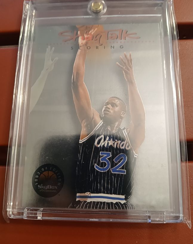 1993-94 SkyBox Premium #6 Shaquille O'Neal Shaq Talk Scoring — front