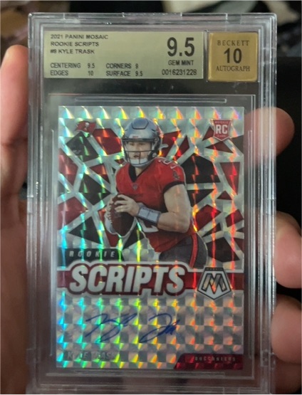 2021 Panini Mosaic Rookie Scripts #RS-8 Kyle Trask — front