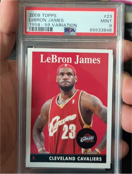 2008 Topps #23 LeBron James 1958-59 Variation — front